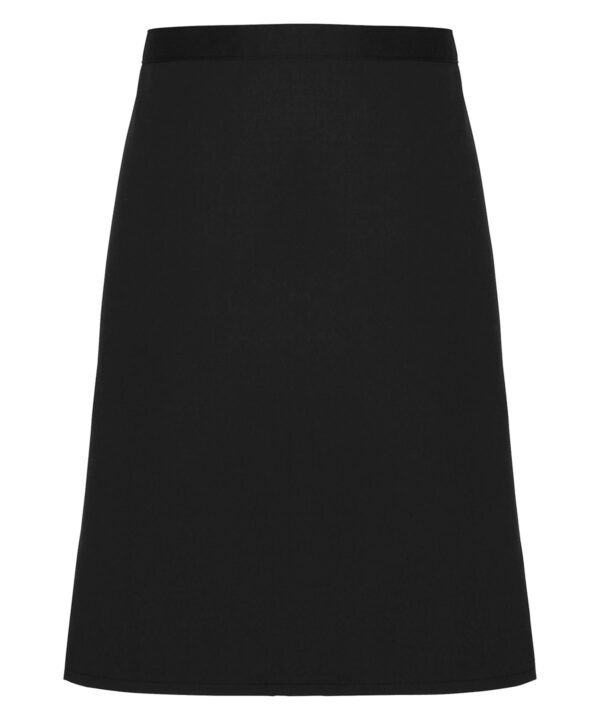 Black Cotton waist apron, organic and Fairtrade certified PR114BLAC