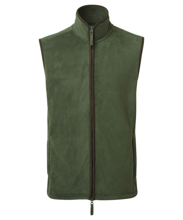 Green Artisan fleece gilet PR803MGBR0