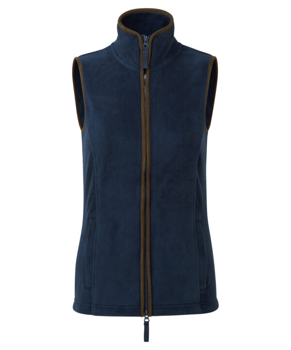 Blue Women's artisan fleece gilet PR804NYBR0