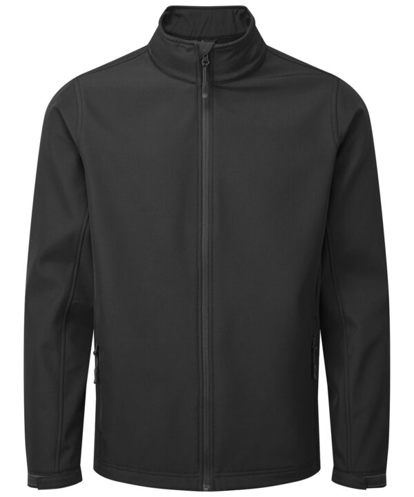 Black Windchecker® printable and recycled softshell jacket PR810BLACS