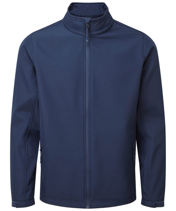 Blue Windchecker® printable and recycled softshell jacket PR810NAVYS